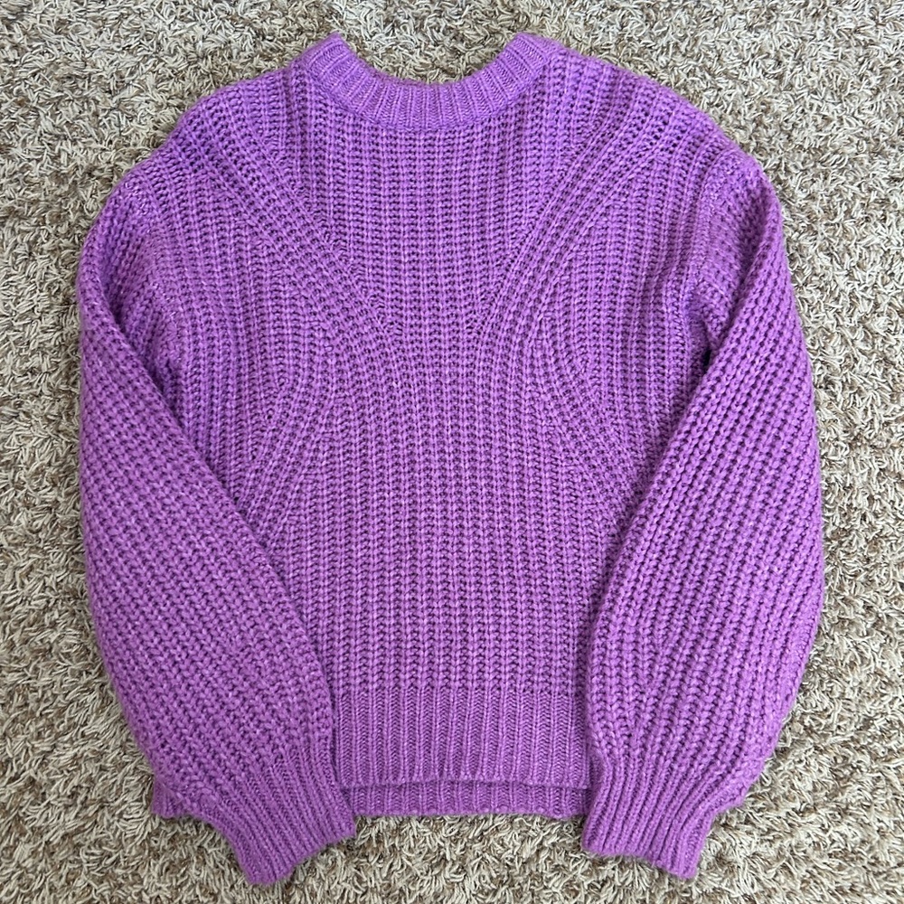 Purple Knitted Sweater Size XS!